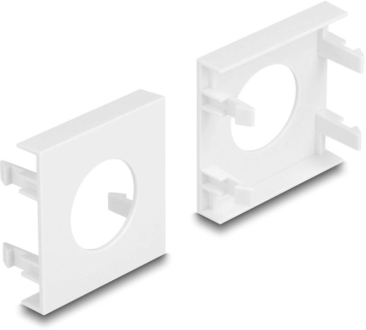 Immagine prodotto Delock Easy 45 copertura del modulo foro di taglio Ø 24 mm, 45 x 45 mm 5 pezzi bianco (Montaggio a parete)