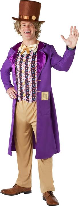 Actual product image Willy Wonka & the Chocolate Factory Mens Deluxe Costume (XL)
