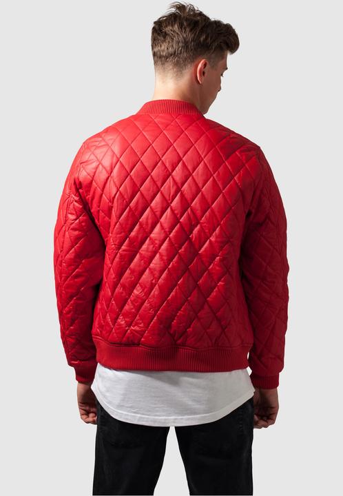 Actual product image Urban Classics Diamond Quilt Leather Imitation Jacket (M)