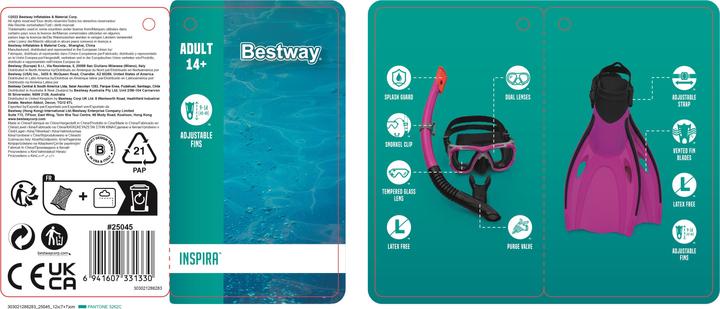 Productafbeelding Bestway Inspira Pro Snorkelset L/Xl