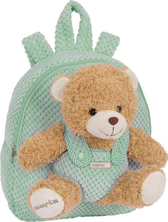 Safta Kinderrucksack Plüschbär türkis 23 x 27 x 7,5 cm