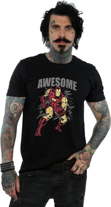 Actual product image Mens Awesome Iron Man T-Shirt (XL)