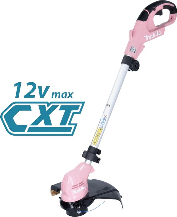 Actual product image Makita UR 100 DZP Akku Rasentrimmer 12 V max. 260 mm pink Solo - ohne Akku, ohne Ladegerät (Trim line)