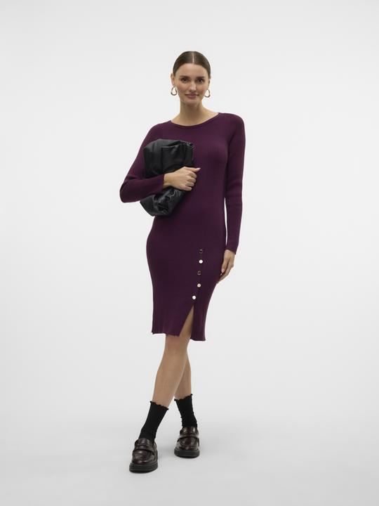 Produktbild Vero Moda VMABA BUTTON LS BOATNECK DRESS GA EXC Strickkleid (M)