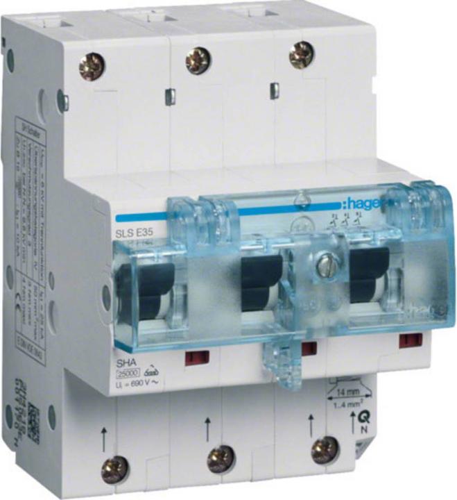 Produktbild Hager 3P Grey electrical switch