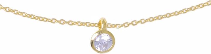 Actual product image Bijouteria Neck jewelry (Gold plating (gold-plated), Crystal, Silver 925, 42 cm)
