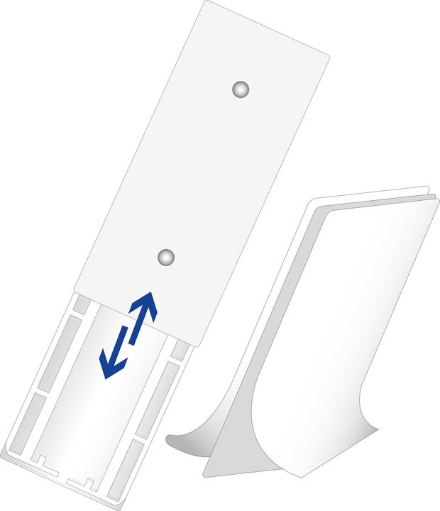 Produktbild Max Hauri slide-strip Universalhalterung zur Wandmontage, 2 Stk. (0.04 m)
