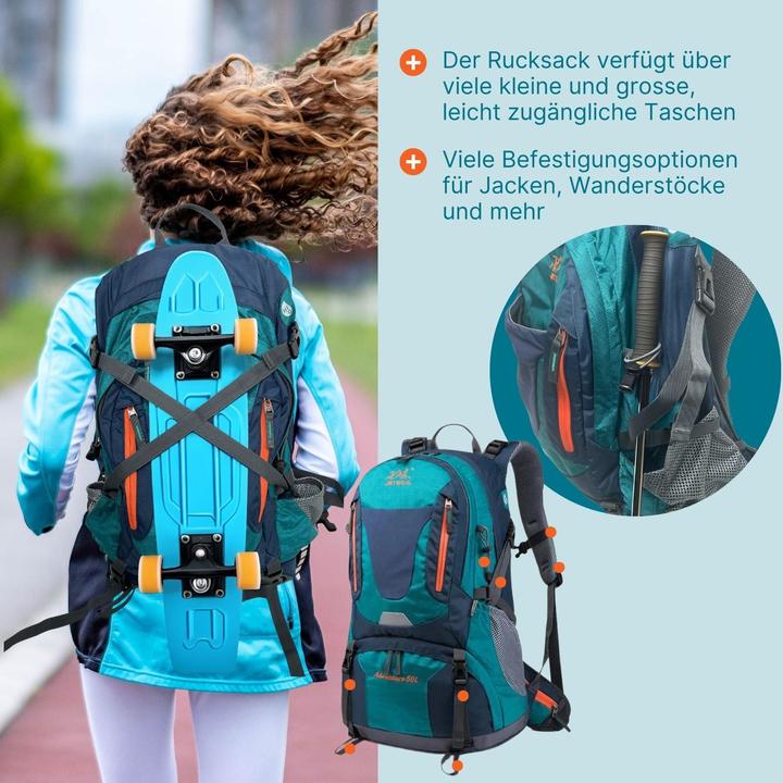Produktbild Hermex Wanderrucksack Trekkingrucksack Outdoorrucksack Camping-Rucksack (50 l)