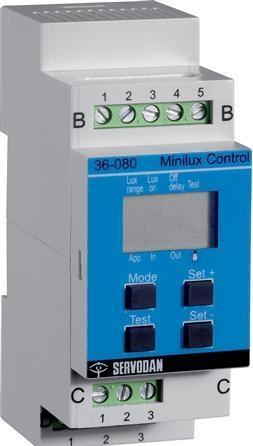 Produktbild Servodan NIKO Minilux control display 3..30 K lux 24 V DC