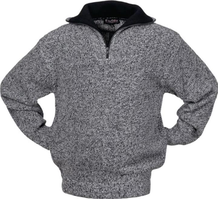 Scheibler Pullover Grösse L schwarz/weiss-meliert (L)