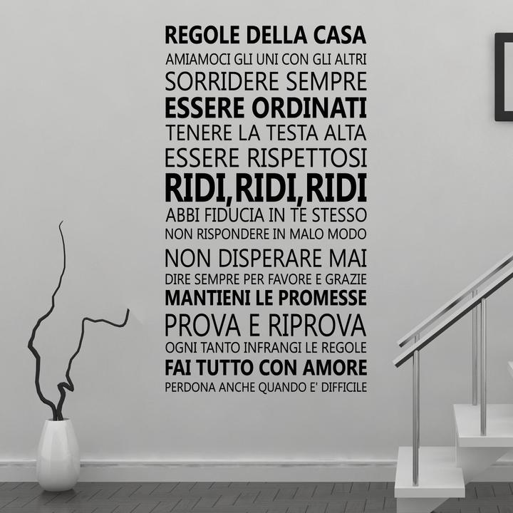 Actual product image Walplus Italian Family Quotes (120 x 60)