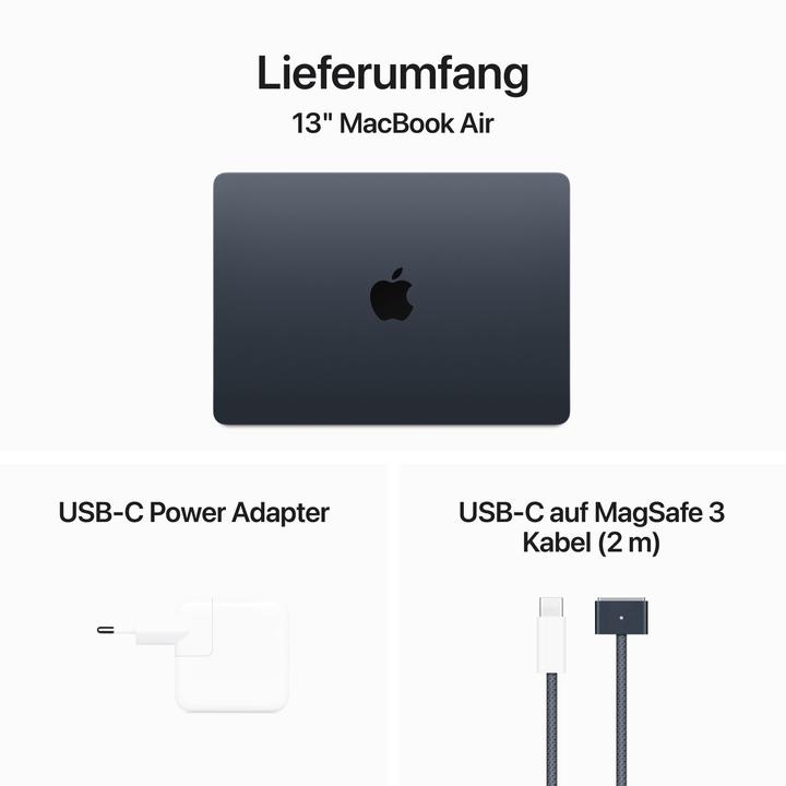 Produktbild Apple MacBook Air – 2024 (13.60", M3, 24 GB, 1000 GB, DE)