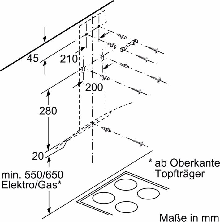 Image du produit Bosch Hausgeräte DWA66DM50 (Hotte murale)