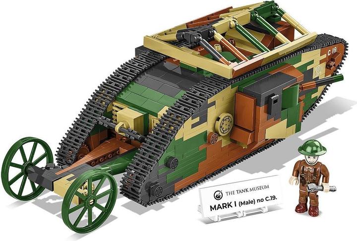 Actual product image Cobi Historical Collection Great War British Tank Brand I Male no C.19