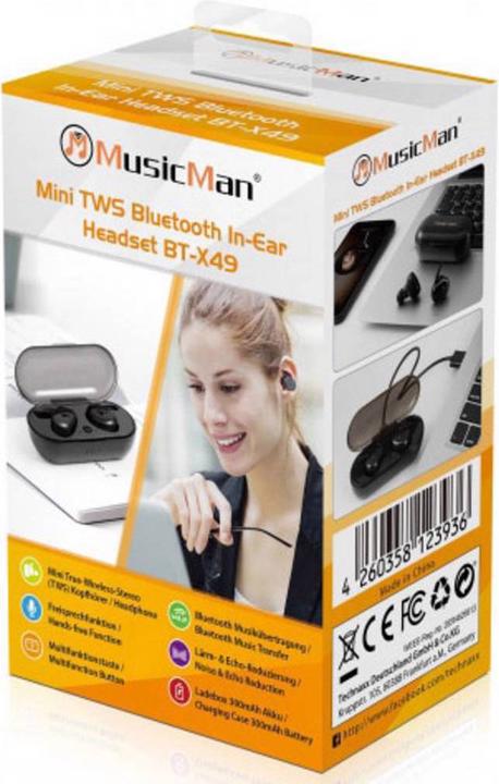 Actual product image Technaxx Musicman BT-X49 (ANC, 3 h, Wireless)