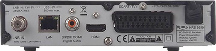 Actual product image Xoro HRS 8659 (DVB-S2)