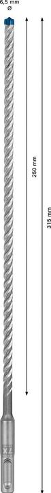 Image du produit Bosch Professional Zubehör Foret marteau EXPERT SDS plus-7X, 6,5 x 250 x 315 mm (6.5 millimètres)