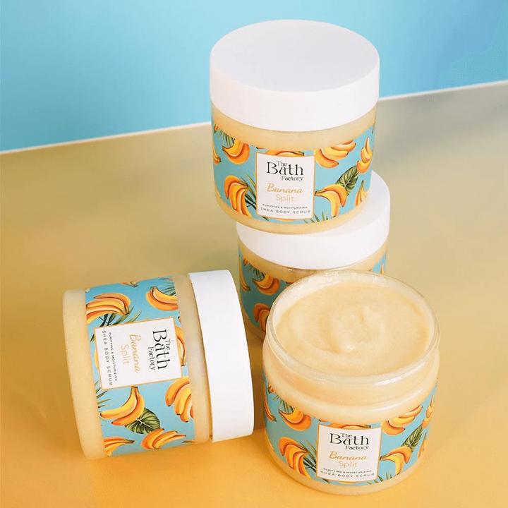 Produktbild The Bath Factory Banana Split Shea Körperpeeling 300g