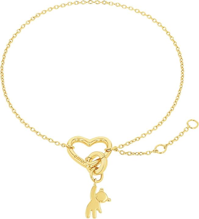 Actual product image Amor bracelet for ladies, 925 Sterling silver | heart (20 cm, Silver 925)