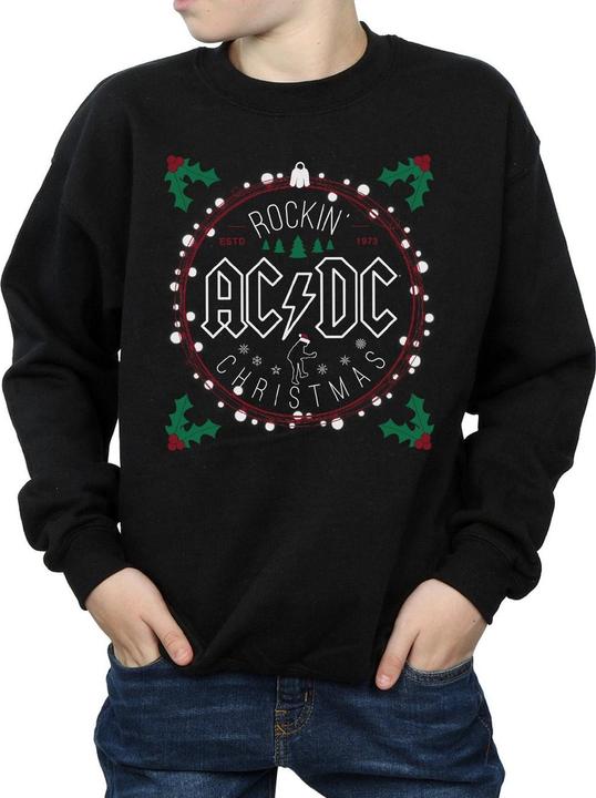 Immagine prodotto AC/DC Christmas Circle Felpa Ragazzi (152, 158)