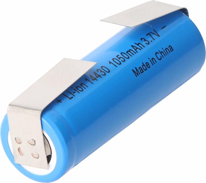 Produktbild AccuCell Akku 14430 mit Lötfahnen U-Form ohne Schutzelektronik (1 Stk., 1050 mAh, Akku)
