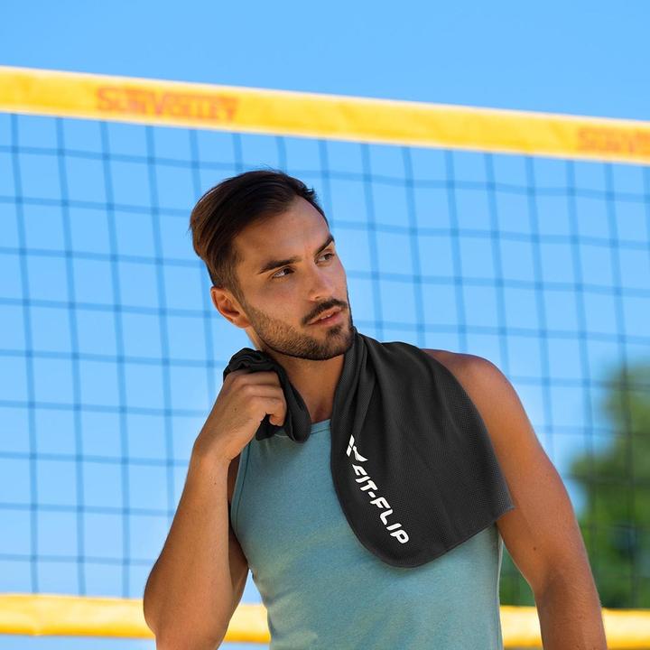 Produktbild Fit-Flip Airflip Towel Kühlhandtuch Mikrofaser mit Tasche 100x30cm (100 x 30 cm)
