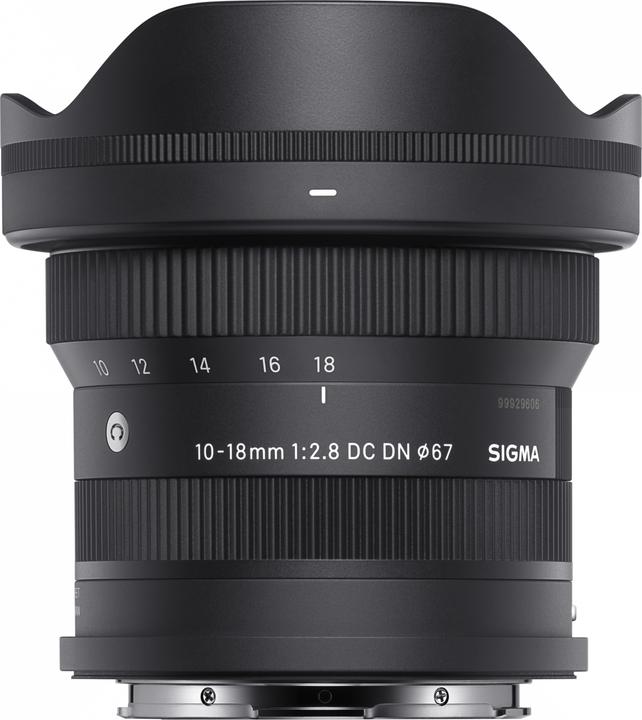 Immagine prodotto Sigma 10-18 mm f/2,8 DC DN contemporaneo, Canon RF (Canon RF, APS-C / DX)