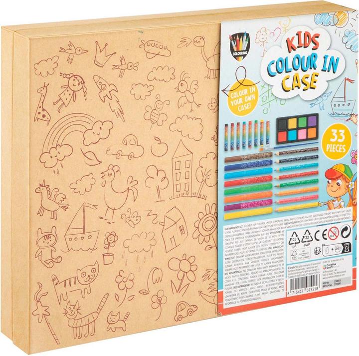 Immagine prodotto Grafix Astuccio da colorare in legno per bambini