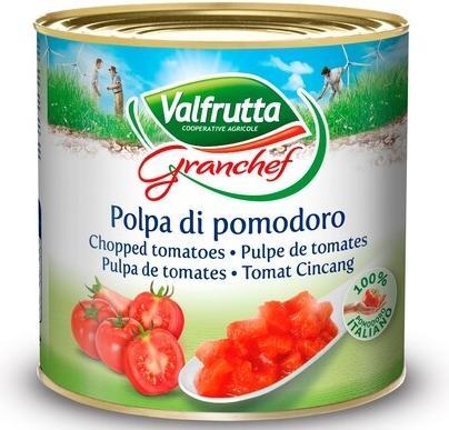 Actual product image Valfrutta Chopped tomatoes (2500 g)