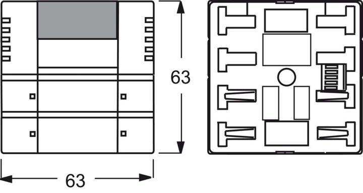 Image du produit Busch-Jaeger Régulateur de température ambiante UP KNX PowN std-ws glz