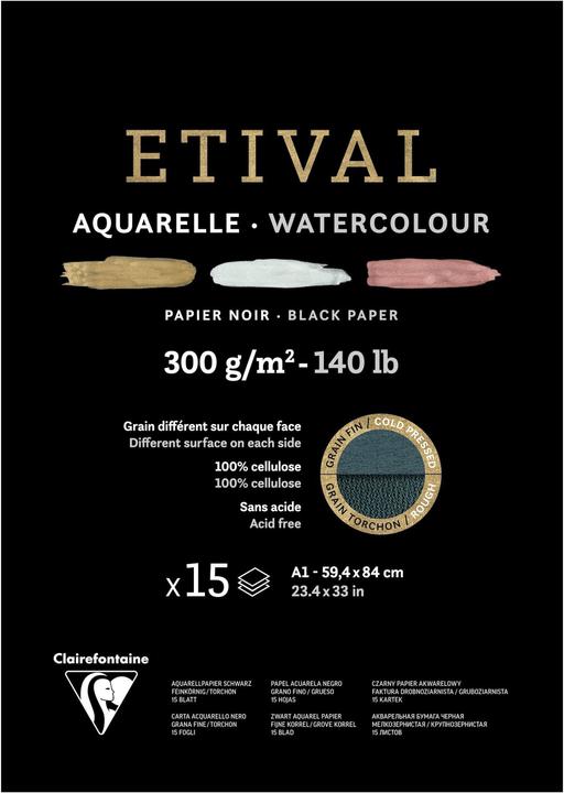 Produktbild Clairefontaine Feuchte Techniken (300 g/m², 1 x)