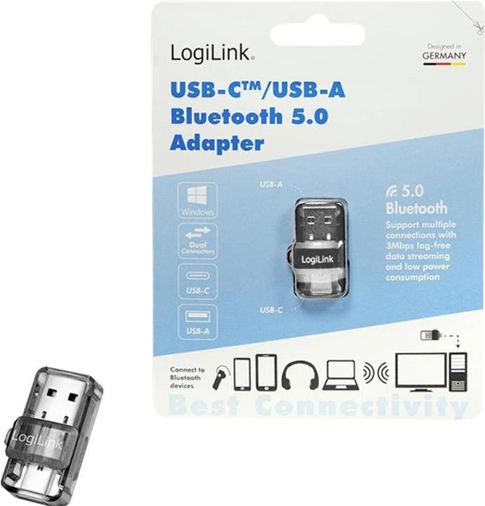 Image du produit LogiLink BT0054 Récepteur de musique Bluetooth gris (Récepteur)