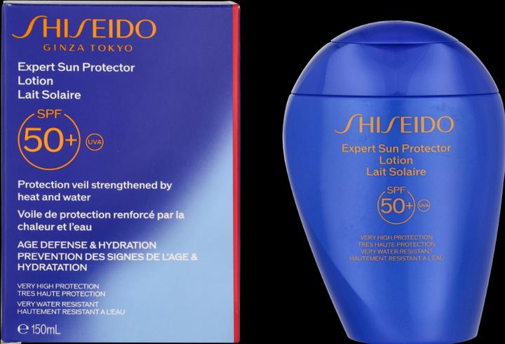 Actual product image Shiseido Expert Sun (Sun lotion, SPF 50+, 150 ml, 208 g)
