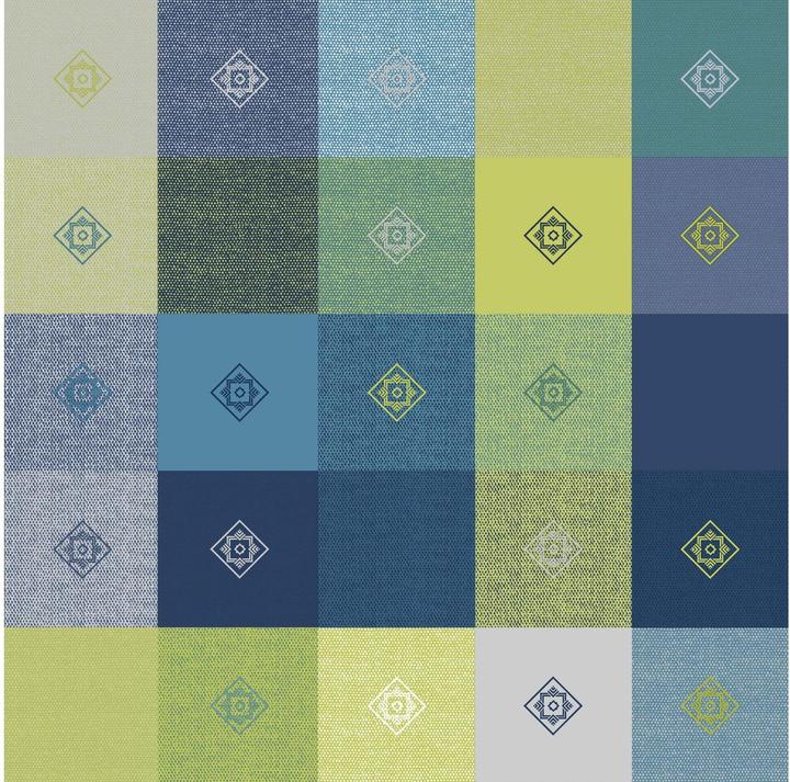 Produktbild DC Table Tischdecke Manhattan Victor Rund, Ø 150 cm, Blau (150 x 150 cm)