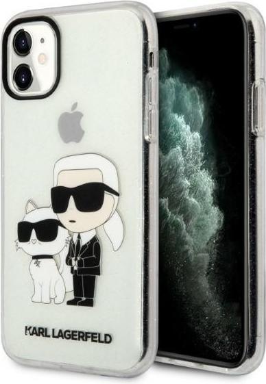 Image du produit Karl Lagerfeld IML Glitter NFT Karl & Choupette - étui pour iPhone 11 (przezroczysty) (Apple iPhone 11)
