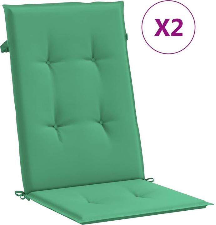 Produktbild VidaXL Gartenstühle mit Kissen 2 Stk. Massivholz