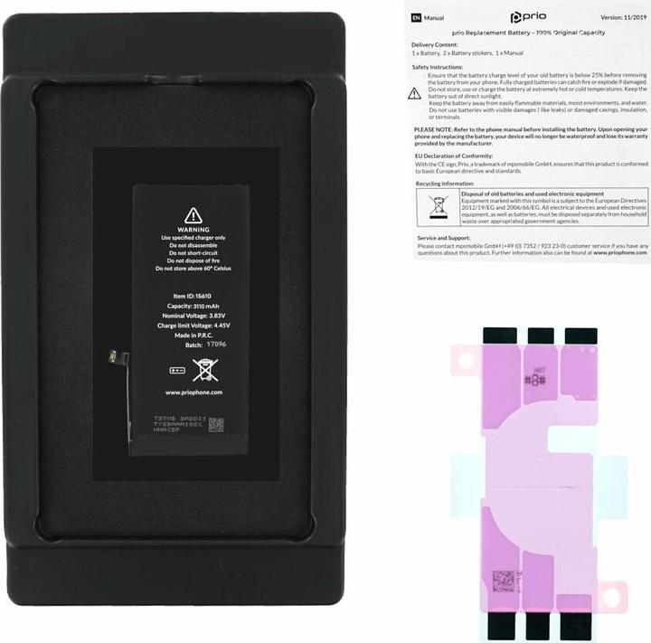 Image du produit prio Batterie pour Apple iPhone 11 (APN universel) (Batterie, iPhone 11)