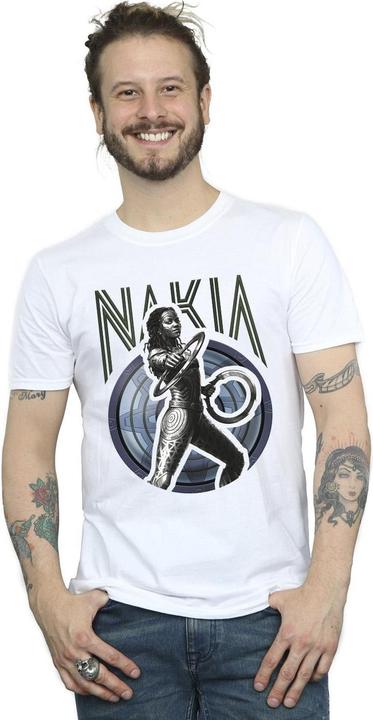 Actual product image Mens Wakanda Forever Nakia Shield T-Shirt (XL)
