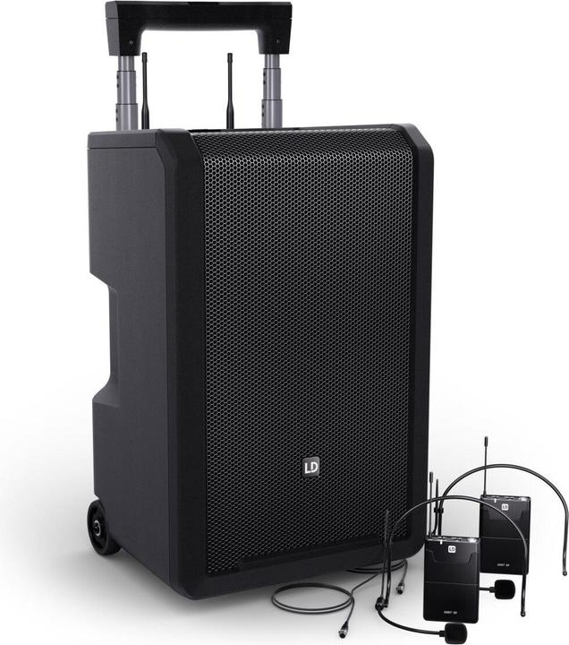 Immagine prodotto LD Systems ANNY® 10 BPH 2 B6 - Altoparlante PA Bluetooth® mobile da 10" con batteria ricaricabile, mixer e 2x (1x 80 W)