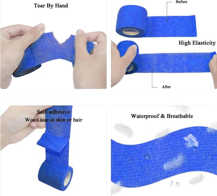 Produktbild ASMI 2 Stück selbsthaftender elastischer Pflasterverband (2 x)