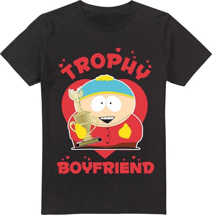 Actual product image Ubisoft Mens Trophy Boyfriend Eric Cartman Valentine's Day T-Shirt (L)