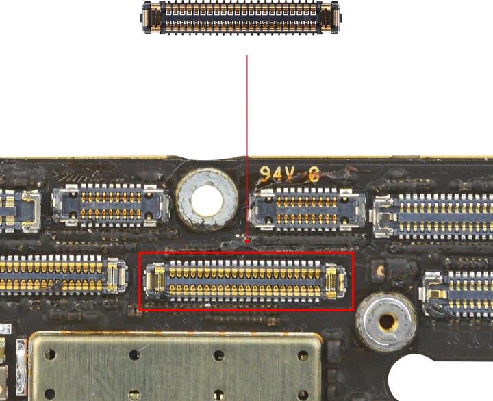 Produktbild Clappio Ersatzteil FPC-Verbinder Ladeanschluss (iPhone X)