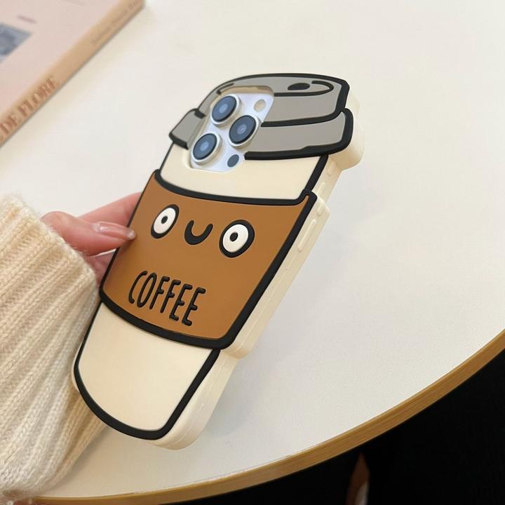 Image du produit Ueli Express Drôle d'étui en silicone pour tasse à café 3D (Apple iPhone 16 Pro Max)