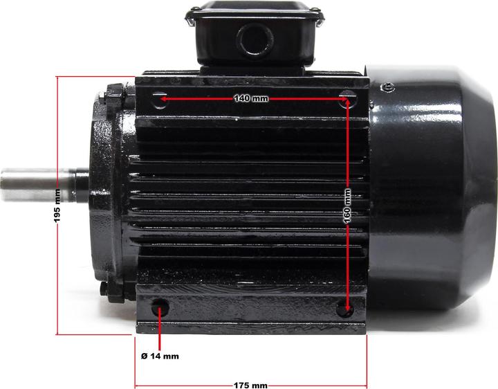 Actual product image Wiltec Electric motor