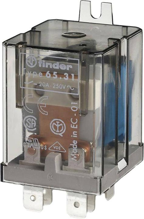 Actual product image Finder 65.31.9.024.4000 Plug-in relay 24 V/DC 20 A 1 NO contact, 1 NC contact 1 pc.