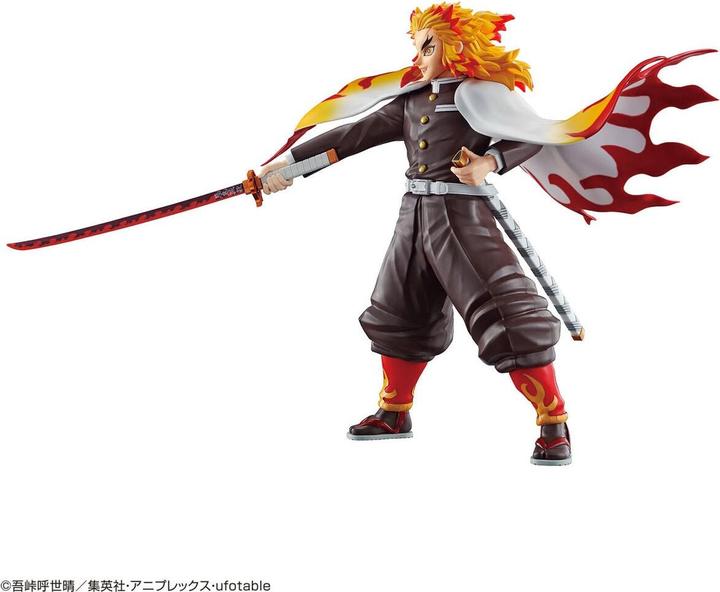 Actual product image Bandai Demon Slayer Kyojuro Rengoku Model Kit 12cm