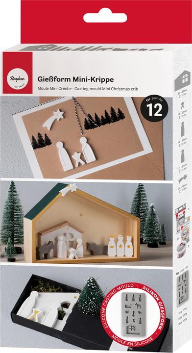 Produktbild Rayher Silikon Giessform "Mini Krippe"