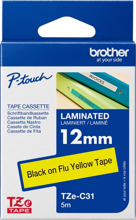 Actual product image Brother Tze-C31 (1.20 cm, Black)