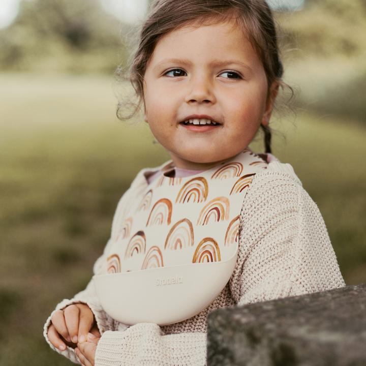 Actual product image Stadela Silicone Bib Rainbow (6 months)