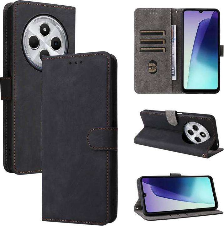 Actual product image Cover-Discount Xiaomi Redmi 14C / Poco C75 - Ledertasche mit RFID Blocker (Xiaomi Redmi 14C, Xiaomi Poco C75, Xiaomi Redmi 4)